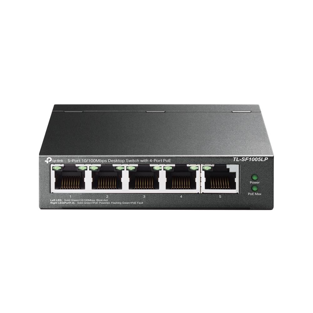 Switch|TP-LINK|5x10Base-T / 100Base-TX|PoE ports 4|TL-SF1005LP