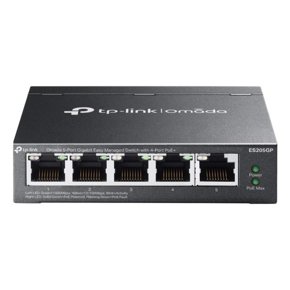 Switch|TP-LINK|ES205G|Switch type Managed|5xRJ-45 ports|RJ-45 Ports Type Gigabit Ethernet (10/100/1000)|ES205G