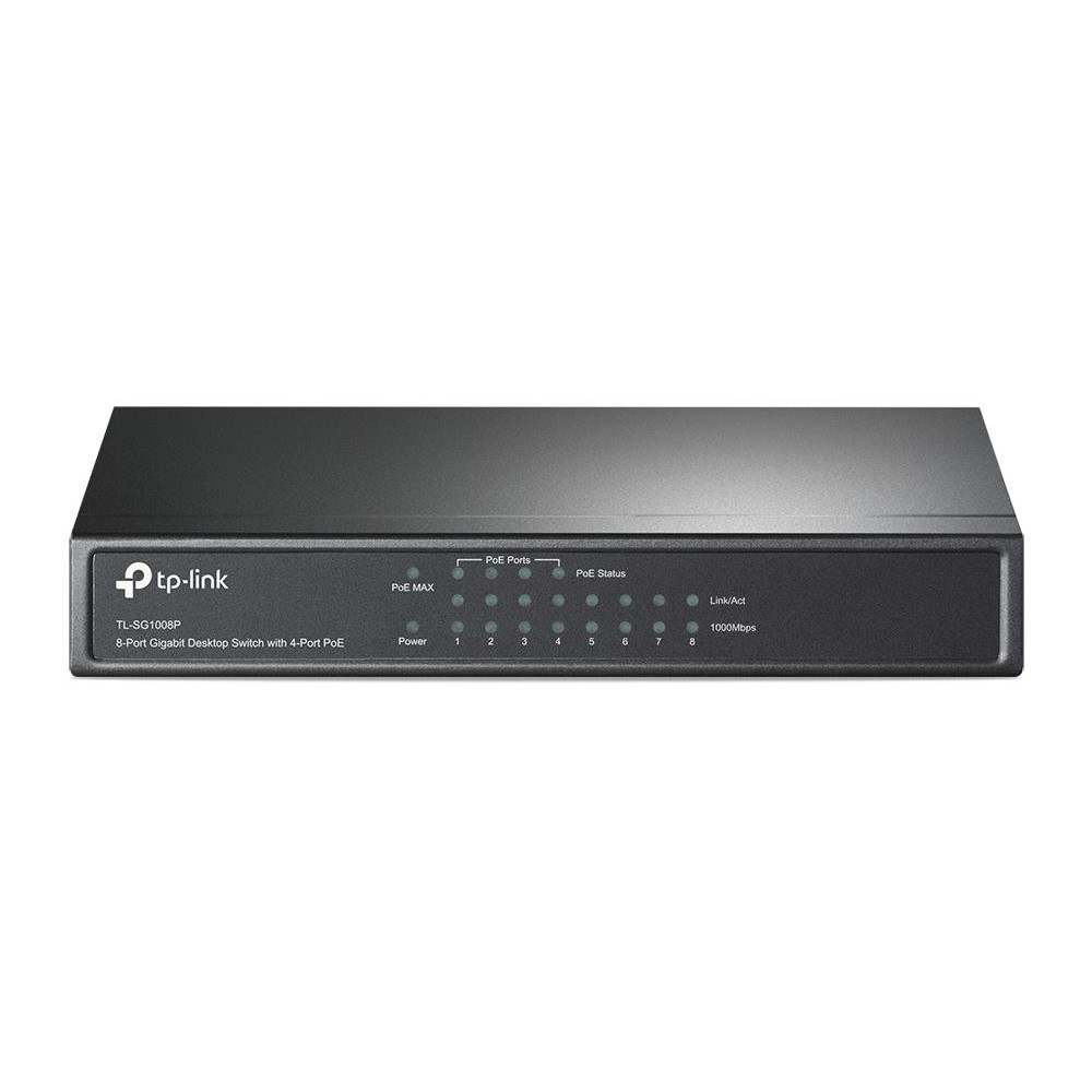 Switch|TP-LINK|8x10Base-T / 100Base-TX / 1000Base-T|TL-SG1008P