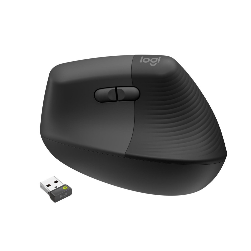 MOUSE USB OPTICAL WRL VERTICAL/BLACK RIGH 910-006494 LOGITECH