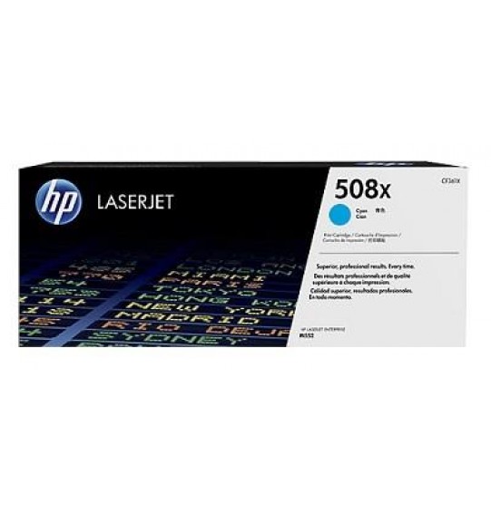 TONER CYAN 508X /M552 9.5K/CF361X HP