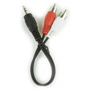 CABLE AUDIO 3.5MM TO 2RCA 0.2M/CCA-458/0.2 GEMBIRD