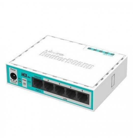 NET ROUTER 10/100M 5PORT/HEX LITE RB750R2 MIKROTIK