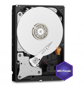 HDD | WESTERN DIGITAL | Purple | 1TB | SATA 3.0 | 64 MB | 5400 rpm | 3,5" | WD10PURZ