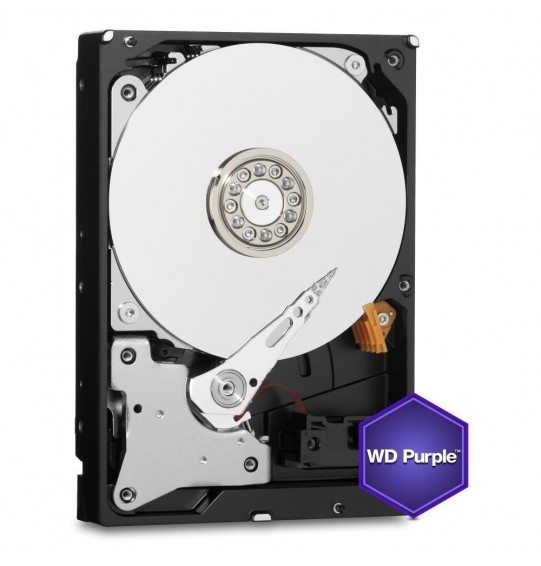 HDD | WESTERN DIGITAL | Purple | 1TB | SATA 3.0 | 64 MB | 5400 rpm | 3,5" | WD10PURZ