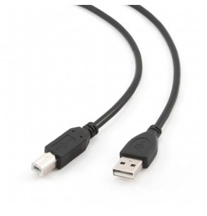 CABLE USB2 AM-BM 3M/BLACK CCP-USB2-AMBM-10 GEMBIRD