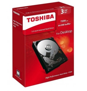 HDD | TOSHIBA | P300 | 3TB | SATA 3.0 | 64 MB | 7200 rpm | 3,5" | HDWD130EZSTA