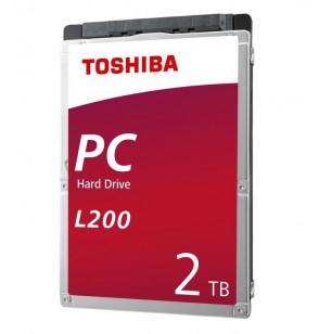 HDD | TOSHIBA | L200 | 2TB | SATA 3.0 | 128 MB | 5400 rpm | 2,5" | Thickness 9.5mm | HDWL120UZSVA