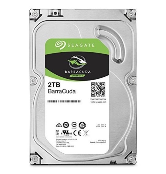 HDD | SEAGATE | Barracuda | 2TB | SATA 3.0 | 256 MB | 5400 rpm | Discs/Heads 2/4 | 3,5" | ST2000DM005