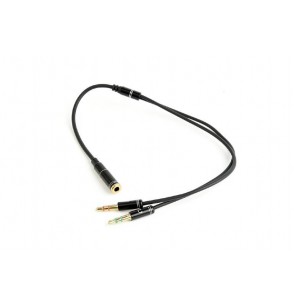 CABLE AUDIO 3.5MM SOCKET TO/2X3.5MM PLUG CCA-418M GEMBIRD