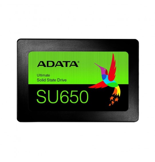 SSD | ADATA | SU650 | 240GB | SATA 3.0 | Write speed 450 MBytes/sec | Read speed 520 MBytes/sec | 2,5" | TBW 140 TB | MTBF 2000000 hours | ASU650SS-240GT-R