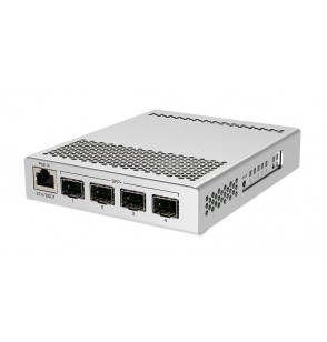 Switch | MIKROTIK | 1x10Base-T / 100Base-TX / 1000Base-T | 4xSFP+ | PoE ports 1 | CRS305-1G-4S+IN