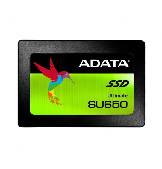 SSD | ADATA | SU650 | 480GB | SATA 3.0 | Write speed 450 MBytes/sec | Read speed 520 MBytes/sec | 2,5" | TBW 280 TB | MTBF 2000000 hours | ASU650SS-480GT-R