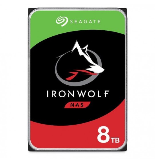 HDD | SEAGATE | IronWolf | 8TB | SATA 3.0 | 256 MB | 7200 rpm | Discs/Heads 5/10 | 3,5" | ST8000VN004