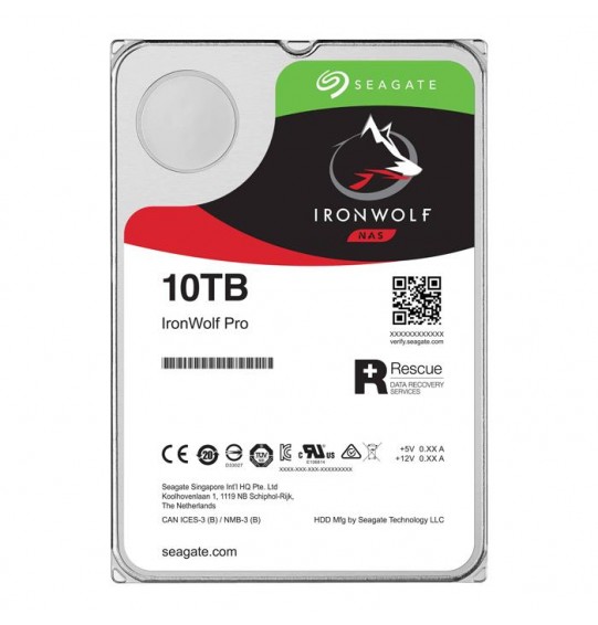 HDD | SEAGATE | IronWolf Pro | 10TB | SATA 3.0 | 256 MB | 7200 rpm | Discs/Heads 8/13 | 3,5" | ST10000NE0008