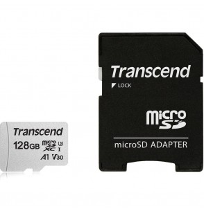 MEMORY MICRO SDXC 128GB W/ADAP/C10 TS128GUSD300S-A TRANSCEND