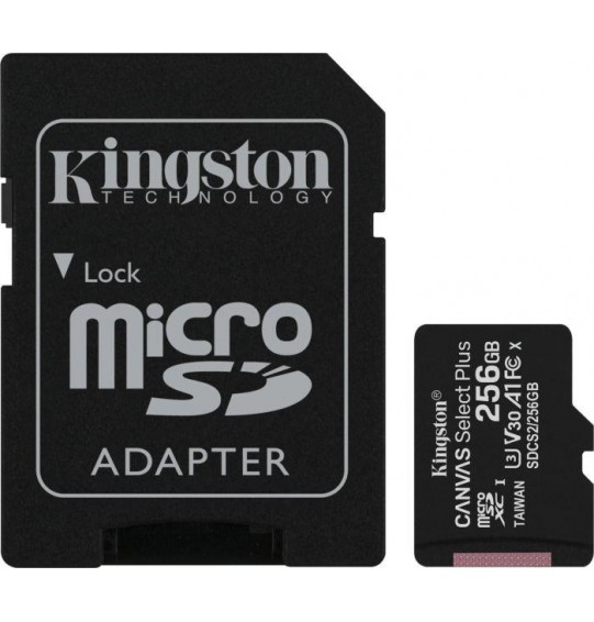 MEMORY MICRO SDXC 256GB UHS-I/W/ADAPTER SDCS2/256GB KINGSTON