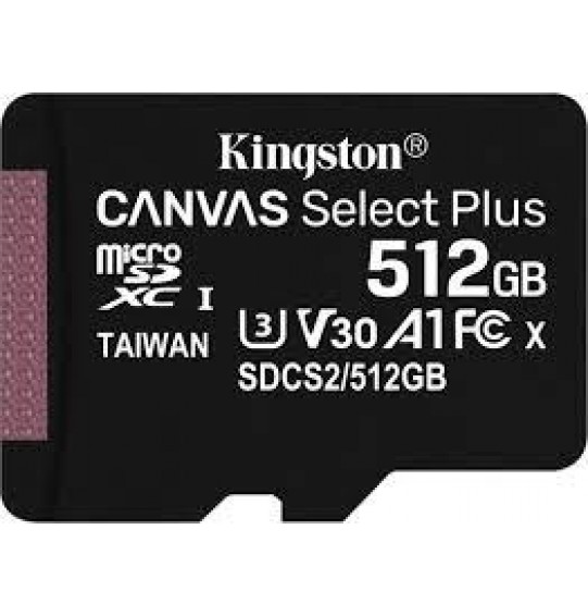 MEMORY MICRO SDXC 512GB UHS-I/W/ADAPTER SDCS2/512GB KINGSTON