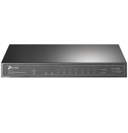 Switch | TP-LINK | TL-SG1210P | Desktop/pedestal | 9x10Base-T / 100Base-TX / 1000Base-T | 1xSFP | PoE+ ports 8 | TL-SG1210P