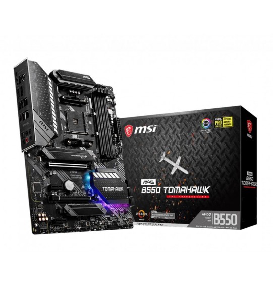 Mainboard | MSI | AMD B550 | SAM4 | ATX | 2xPCI-Express 3.0 1x | 1xPCI-Express 3.0 16x | 2xM.2 | 1xPCI-Express 4.0 16x | Memory DDR4 | Memory slots 4 | 1xHDMI | 1xDisplayPort | 2xUSB 2.0 | 1xUSB type C | 3xUSB 3.2 | 1xPS/2 | 1xOptical S/PDIF | 2xRJ45 | 5x