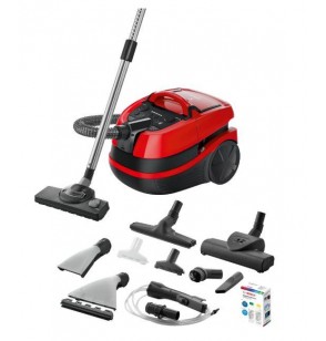 Vacuum Cleaner | BOSCH | BWD421PET | Canister/Wet/dry/Aquafilter | 2100 Watts | Black / Red | Weight 7 kg | BWD421PET