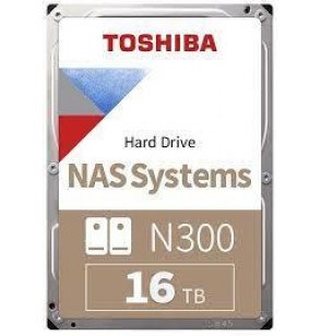 HDD | TOSHIBA | N300 | 16TB | SATA 3.0 | 256 MB | 7200 rpm | 3,5" | HDWG31GUZSVA