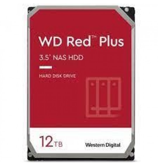 HDD | WESTERN DIGITAL | Red Plus | 12TB | SATA 3.0 | 256 MB | 7200 rpm | 3,5" | WD120EFBX