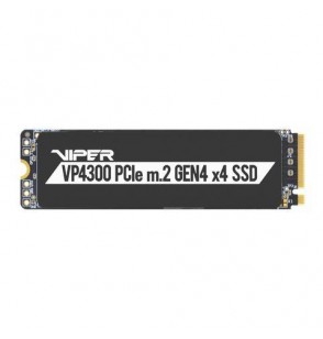 SSD | PATRIOT | Viper VP4300 | 1TB | M.2 | PCIE | NVMe | Write speed 5800 MBytes/sec | Read speed 7400 MBytes/sec | TBW 1000 TB | VP4300-1TBM28H