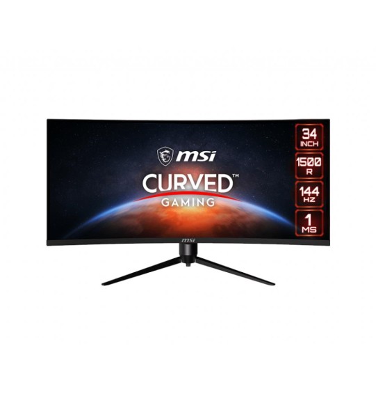 LCD Monitor | MSI | OPTIX MAG342CQR | 34" | Gaming/Curved/21 : 9 | Panel VA | 3440x1440 | 21:9 | 144Hz | Matte | 1 ms | Swivel | Pivot | Height adjustable | Tilt | OPTIXMAG342CQR