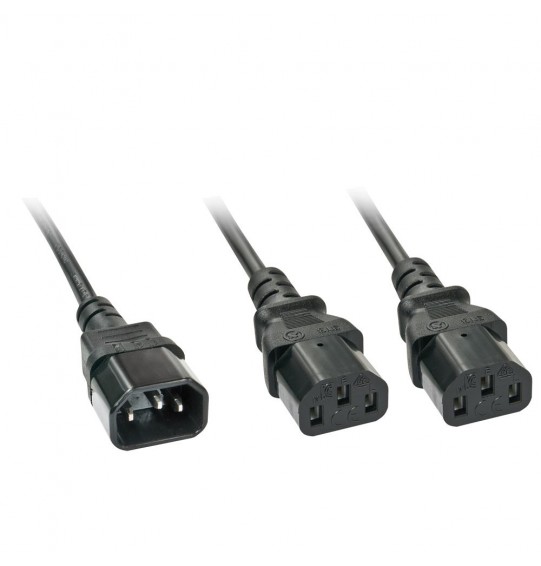 CABLE POWER C14 TO 2X C13/2M 30039 LINDY