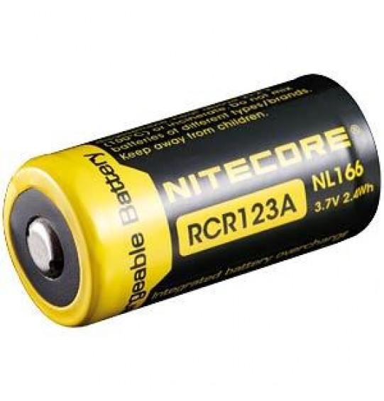 BATTERY RECH. 650MAH 3.7V/NL166 NITECORE