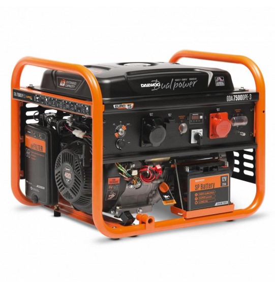 PETROL GENERATOR 6.5KW 380V/GDA 7500DPE-3 DAEWOO