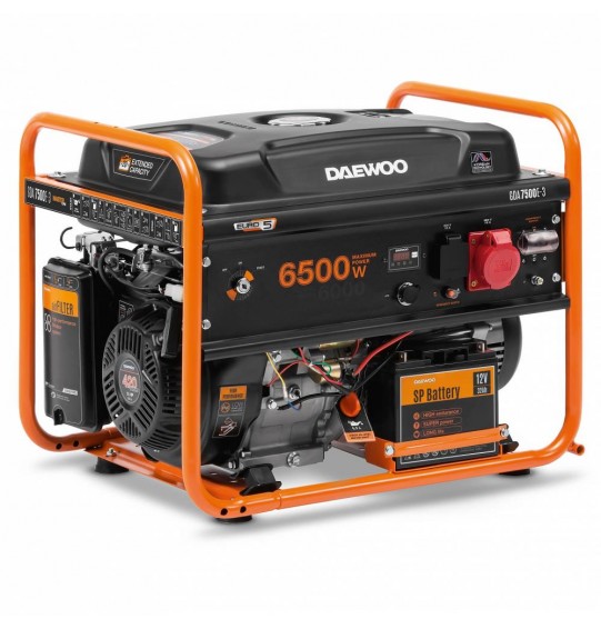 PETROL GENERATOR 6.5KW 380V/GDA 7500E-3 DAEWOO