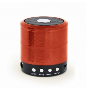 Portable Speaker | GEMBIRD | Red | Portable/Wireless | 1xMicro-USB | 1xStereo jack 3.5mm | 1xMicroSD Card Slot | Bluetooth | SPK-BT-08-R
