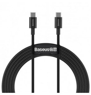CABLE USB-C TO USB-C 1M/BLACK CATYS-B01 BASEUS