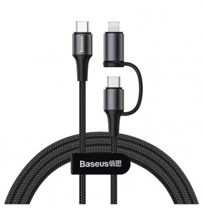 CABLE USB-C TO 2IN1 1M/BLACK CATLYW-H01 BASEUS