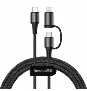 CABLE USB-C TO 2IN1 1M/BLACK CATLYW-01 BASEUS