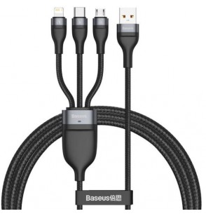 CABLE USB TO 3IN1 1.2M/GRAY/BLACK CA1T3-G1 BASEUS