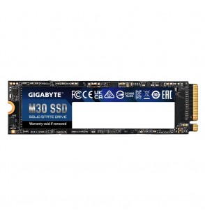 SSD | GIGABYTE | 1TB | M.2 | PCIE | NVMe | 3D TLC | Write speed 3000 MBytes/sec | Read speed 3500 MBytes/sec | MTBF 2000000 hours | GP-GM301TB-G