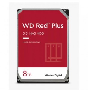 HDD | WESTERN DIGITAL | Red Plus | 8TB | SATA | 256 MB | 5400 rpm | 3,5" | WD80EFZZ