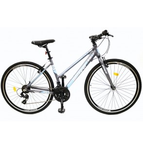 BICYCLE MTB WX400 R:28" F:18"/GREY/BLUE WHISPER