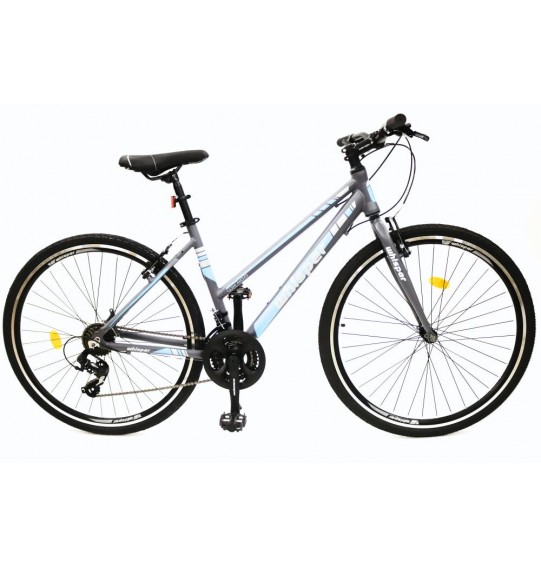 BICYCLE MTB WX400 R:28" F:18"/GREY/BLUE WHISPER