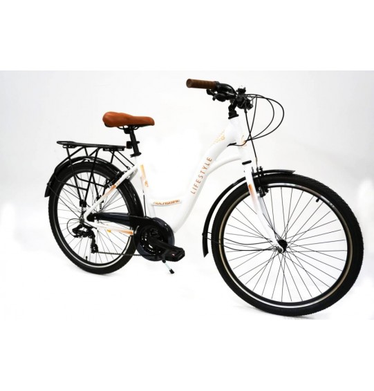 BICYCLE CITY LIFESTYLE 2.0 W/R:26" F:44cm WH/BR ROCKSBIKE