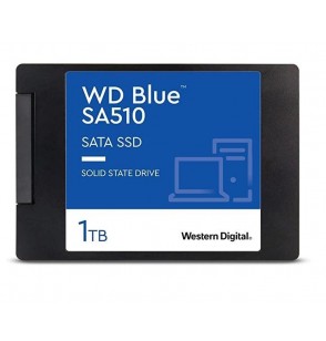SSD | WESTERN DIGITAL | Blue SA510 | 1TB | SATA 3.0 | Write speed 510 MBytes/sec | Read speed 560 MBytes/sec | 2,5" | TBW 400 TB | MTBF 1750000 hours | WDS100T3B0A