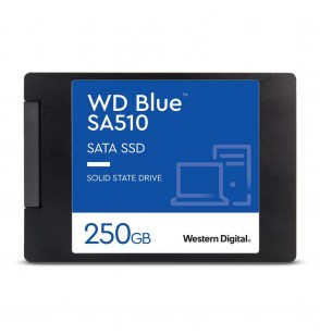 SSD | WESTERN DIGITAL | Blue SA510 | 250GB | SATA 3.0 | Write speed 440 MBytes/sec | Read speed 555 MBytes/sec | 2,5" | TBW 100 TB | MTBF 1750000 hours | WDS250G3B0A