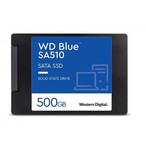 SSD | WESTERN DIGITAL | Blue SA510 | 500GB | SATA 3.0 | Write speed 510 MBytes/sec | Read speed 560 MBytes/sec | 2,5" | TBW 200 TB | MTBF 1750000 hours | WDS500G3B0A