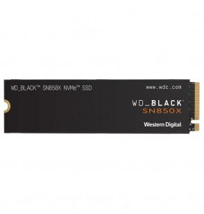 SSD | WESTERN DIGITAL | Black SN850X | 1TB | M.2 | PCIE | NVMe | Write speed 6300 MBytes/sec | Read speed 7300 MBytes/sec | 2.38mm | TBW 600 TB | WDS100T2X0E