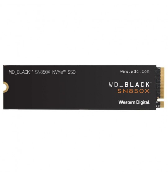 SSD | WESTERN DIGITAL | Black SN850X | 1TB | M.2 | PCIE | NVMe | Write speed 6300 MBytes/sec | Read speed 7300 MBytes/sec | 2.38mm | TBW 600 TB | WDS100T2X0E