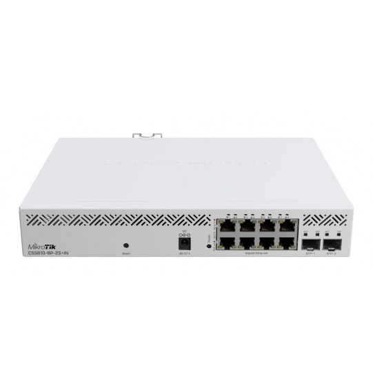 Switch | MIKROTIK | 8x10Base-T / 100Base-TX / 1000Base-T | 2xSFP+ | CSS610-8P-2S+IN