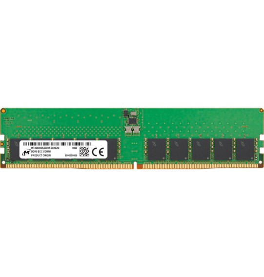 Server Memory Module | MICRON | DDR5 | 32GB | UDIMM/ECC | 4800 MHz | CL 40 | 1.1 V | MTC20C2085S1EC48BA1R